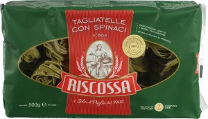 Паста Riscossa 500г тагліателі verdi т.сорт