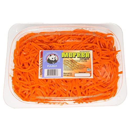 Морква по-корейськи середня Памір лоток 450г