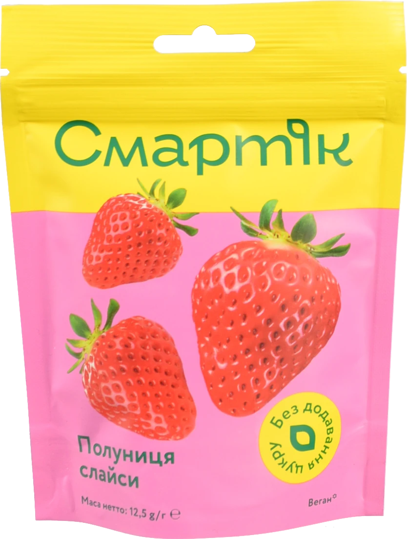 Фрукти сублімовані Смартік 12.5г полуниця