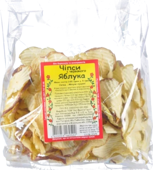 Чіпси з червоного яблука Світ Фруктів Груп 100г