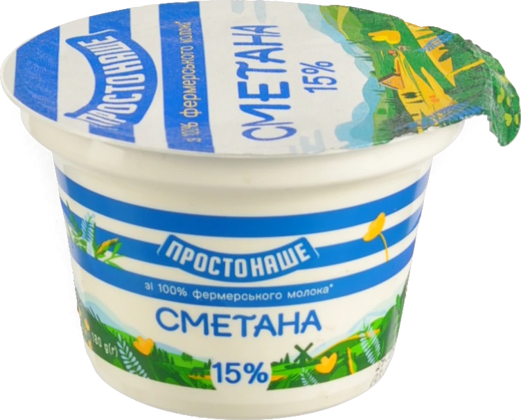 Сметана 15% Простонаше ст 180г