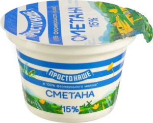 Сметана 15% Простонаше ст 180г