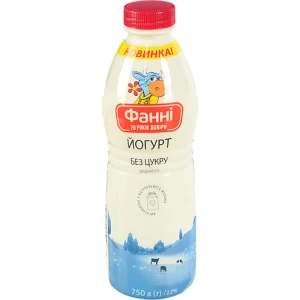 Йогурт Фанні 750г 2.2% жирності