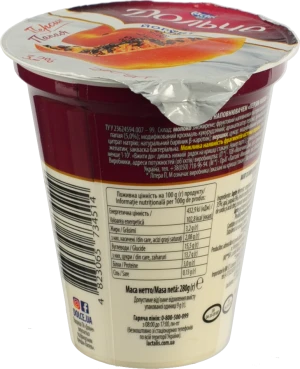 Йогурт Дольче 280г 3.2% персик-папая ст.