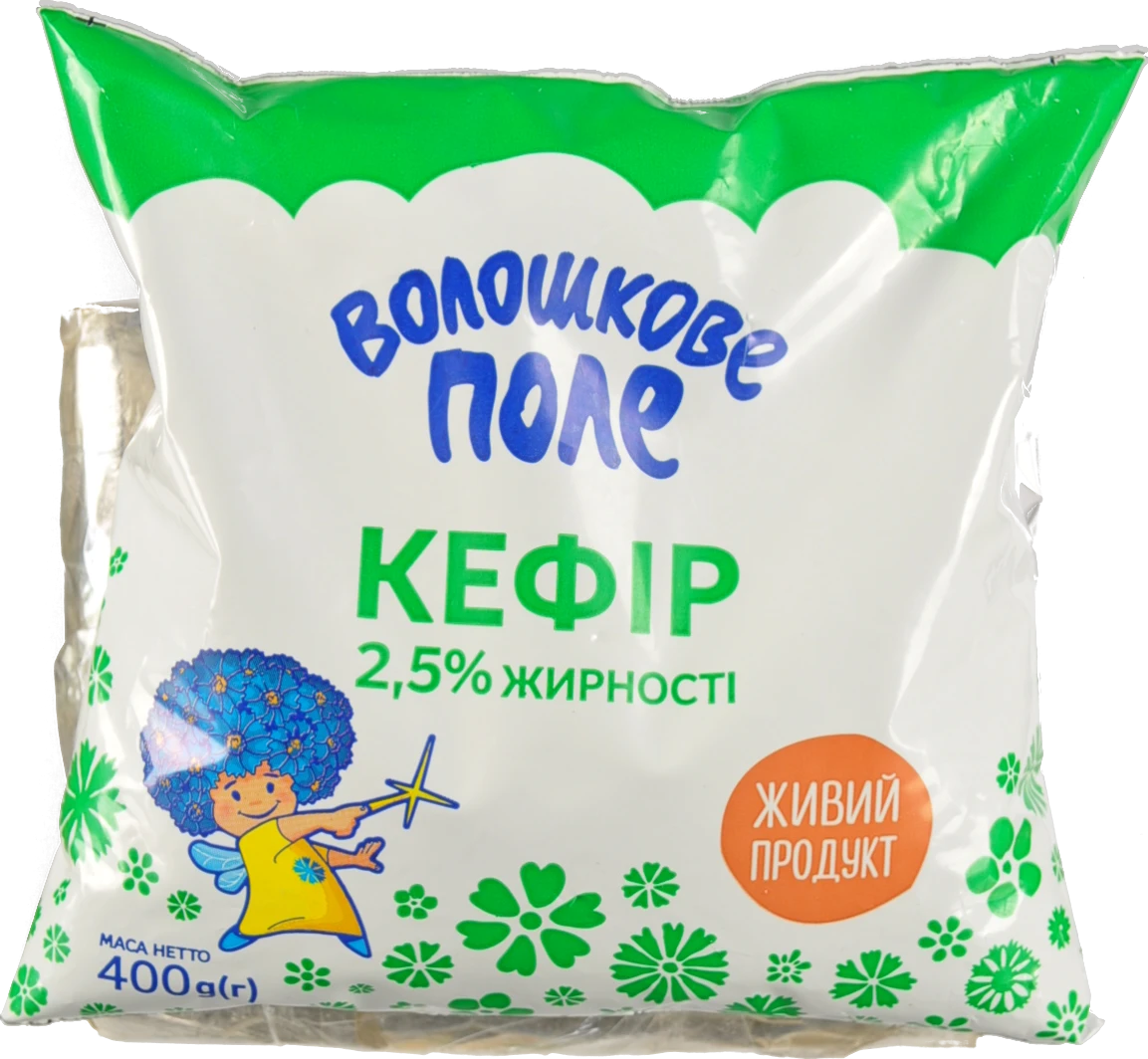 Кефір Волошкове поле 400г 2.5% пл.