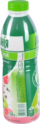 Закваска 1.5% з пребіотиком Малина-яблуко-льон Лактонія п/пл 750г