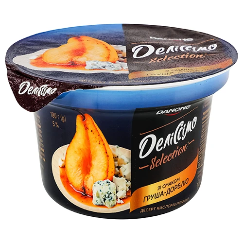 Десерт Деліссімо 180г 5 груша-дорблю
