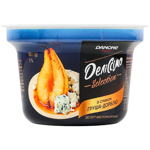 Десерт Деліссімо 180г 5 груша-дорблю