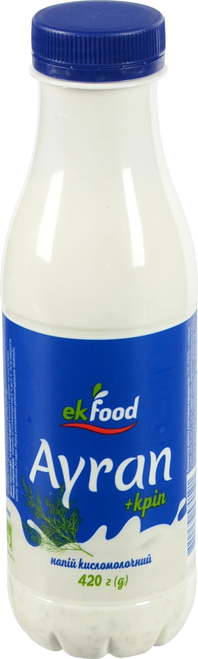 Айран Ekfood 420г нежирний кріп