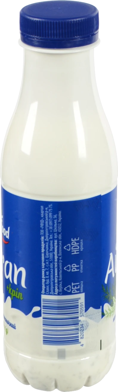 Айран Ekfood 420г нежирний кріп