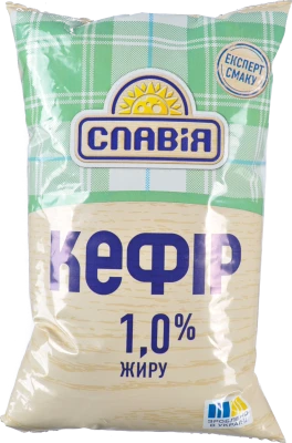 Кефір Славія 850г 1% жир.