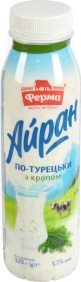 Айран Ферма 320г 1.7% по-турецьки з кропом