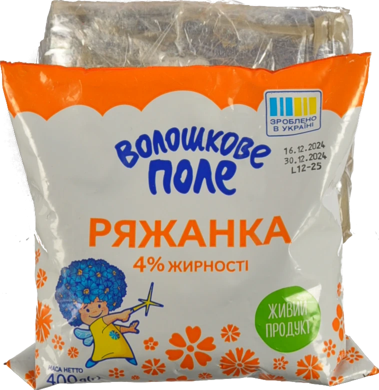 Ряжанка 4% Домашня Волошкове поле м/у 400г
