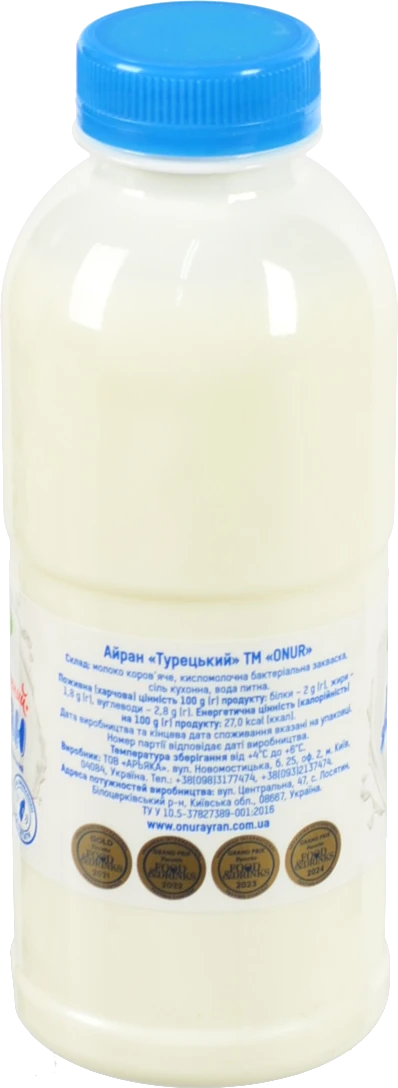 Айран Onur 500мл турецький ПЕТ