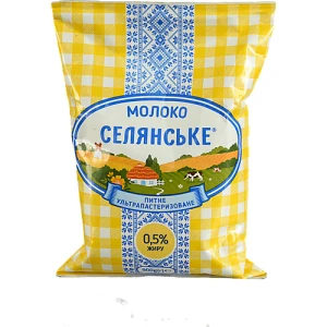 Молоко Селянське 900мл 0.5% ультрпаст.