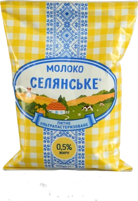 Молоко Селянське 900мл 0.5% ультрпаст.