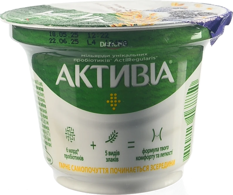Активіа Біфідойогурт 2.2% Ягоди-Злаки 180г