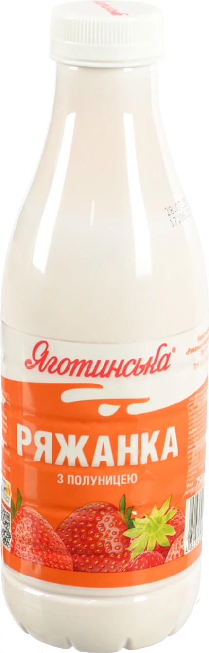 Ряжанка Яготинське 750г 2.9 полуниця пляшка