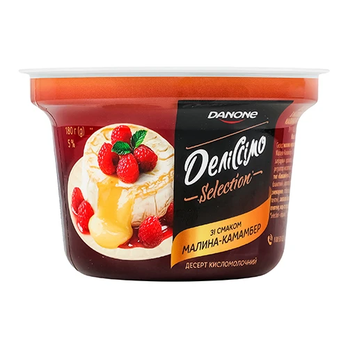 Десерт Деліссімо 180г 5 малина-камамбер