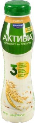 Біфідойогурт Активіа 260г 1.2 5 злаків пет