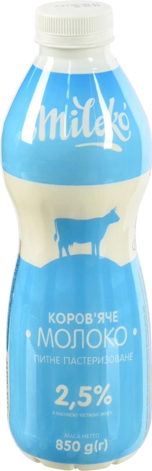 Молоко Мileko 850г 2.5% п.е