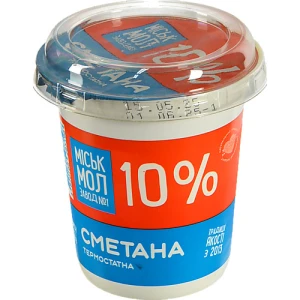 Сметана 300г 10% жирності