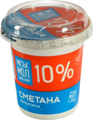 Сметана 300г 10% жирності