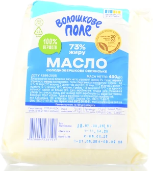 Масло Волошкове поле 400г 73% солодковершкове