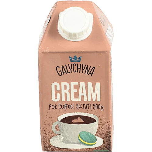 Вершки Галичина 500г 8 до кави TGA