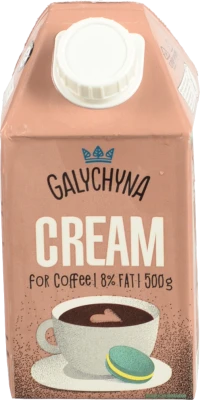 Вершки Галичина 500г 8 до кави TGA