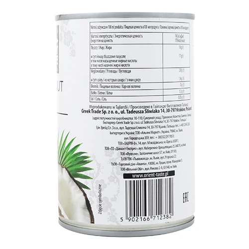 Молоко кокосове Orient 400мл taste cococnut milk 17-19