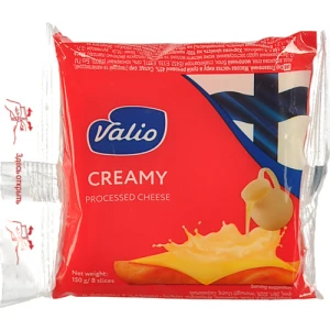 Сир плавлений Valio Creamy 8 слайсів, 45%, 150 г