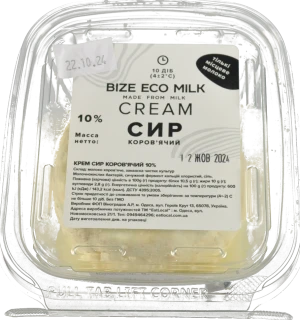 Крем-сир Bize Eco Milk 10% коров'яче