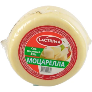 Сир Кілія LACTRIMA моцарелла 45% в.у фас.
