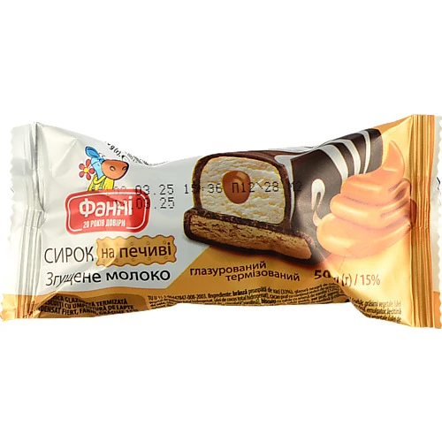Сирки Фанні 50г печиво згущене молоко