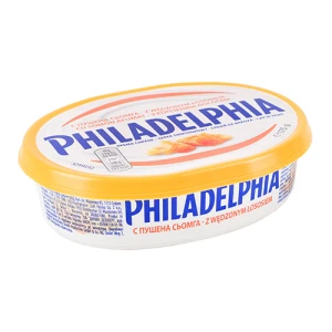 Крем-сир Philadelphia 175г 34% копчений лосось ванн.