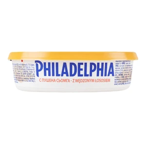 Крем-сир Philadelphia 175г 34% копчений лосось ванн.