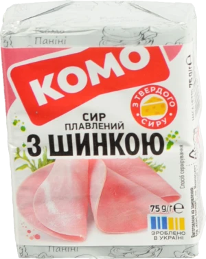 Сир пл. Комо 75г 35 з шинкою брикет