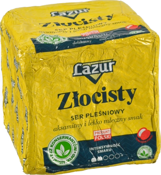 Сир Lazur золотистий з пліснявою 45%