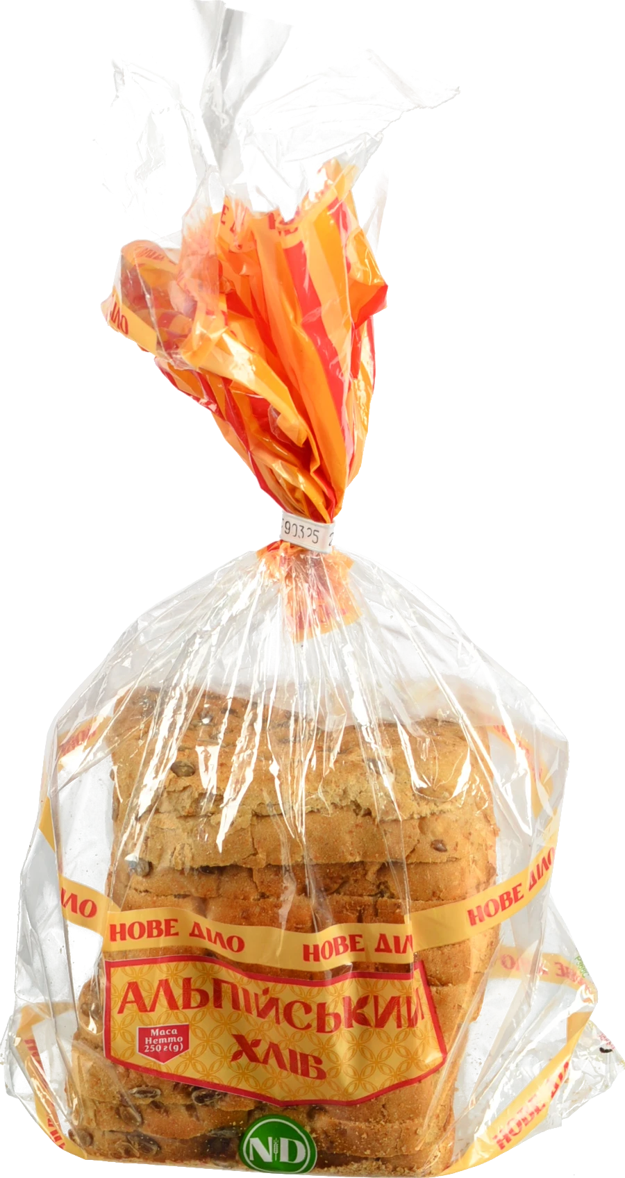 Хліб нарізний Альпійський Нове діло м/у 250г