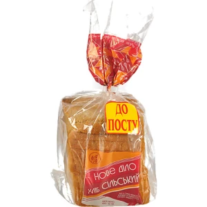 Хліб житньо-пшеничний нарізний Сільський Нове діло м/у 400г