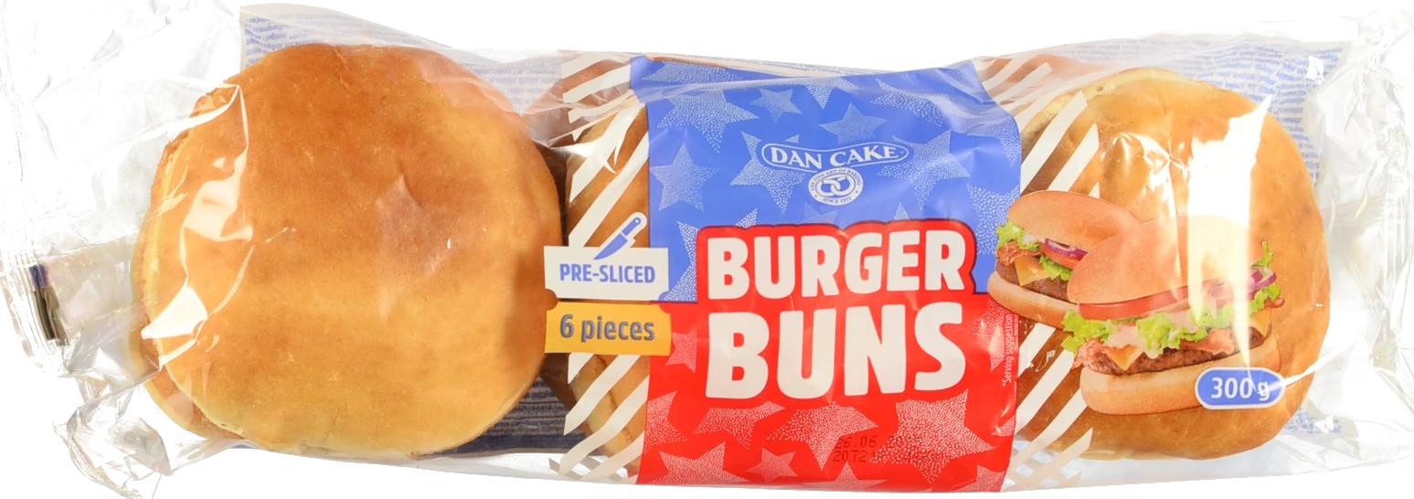 Булочки для гамбургерів Dan Cake 300г (6 шт)