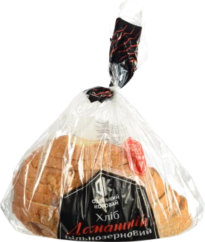 Хліб Домашній Одеський коровай цільнозерновий, половинка в нарізці, 350г