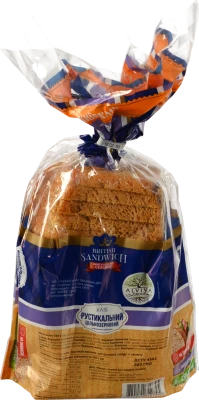 Хліб «Київхліб» «Рустикальний цільнозерновий» нарізний, 350 г