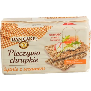 Хлібці хрусткі житні з кунжутом Dan Cake 250г