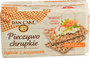 Хлібці хрусткі житні з кунжутом Dan Cake 250г