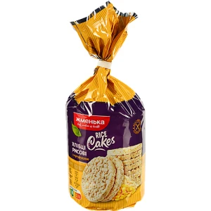 Хлібці хрусткі рисово-кукурудзяні Крекерси Жменька м/у 100г