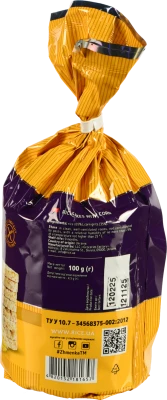 Хлібці хрусткі рисово-кукурудзяні Крекерси Жменька м/у 100г