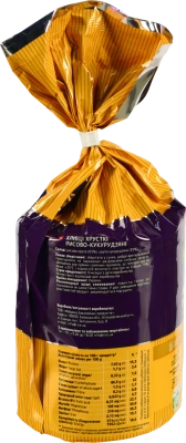 Хлібці хрусткі рисово-кукурудзяні Крекерси Жменька м/у 100г