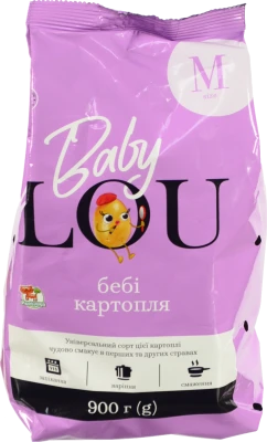 Картопля BABY LOU 900г мита свіжа size M